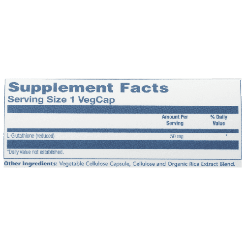 Solaray L-glutathione Free Form--60 Capsules-50 MG