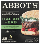 Italian Herb Veggie Burger