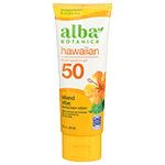 alba botanica hawaiian sunscreen spf 45 green tea tube 4 oz