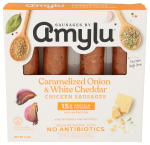 Chicken Sausage with Caramelized Onion White Cheddar