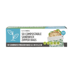 Ziptop Compostable Freezer-Safe Sandwich Storage Bags