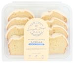 Cake Vanilla Iced Sliced