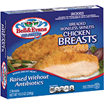 Breaded Bonless Skinless Chicken Breasts