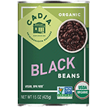 cadia organic black beans 15 oz