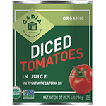cadia organic diced tomatoes in tomato juice 28 oz