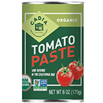 cadia organic tomato paste can 6 oz