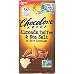 Almonds, Toffee & Sea Salt in Dark Chocolate