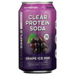 Clear Protein Soda Grape Ice Pop
