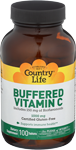 Country Life Buffered Vitamin C 100 Tablets 1000 mg