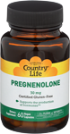 Country Life Pregnenolone 60 Capsules 30 mgs