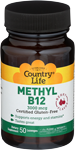 Country Life Superior B12 50 Lozenges 3000 mcg