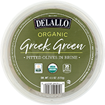 Organic Pitted Green Olives in Brine