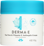 derma e tea tree and e antiseptic creme jar 4 oz