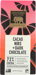 Dark Chocolate with Cacao Nibs 72% Cocoa