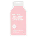 Soothing Coconut Vanilla Bean Strawberry Almond Milk Raw Juice Mask