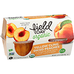Organic Yellow Cling Diced Peaches