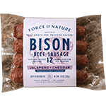 Bison and Beef Link Sausage with Jalapeno and Cheddar