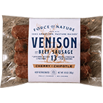 Venison and Beef Link Sausage with Cerry and Chipotle