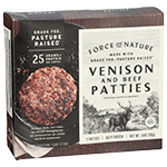 Venison and Beef Patties Grass-Fed Pasture Raised