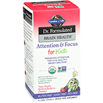 Garden of Life Dr. Formulated Attention & Focus for Kids 60 Chewable Tablets
