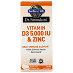 Dr. Formulated Vitamin D3 5000 IU & Zinc