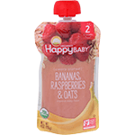 Organic Baby Food Bananas, Raspberries & Oats