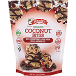 Coconut Bites with Cranberries Chia Seeds Goji & Chocolate