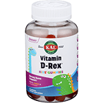 Dinosaurs Vitamin D-Rex Gummy Peach, Mango & Strawberry