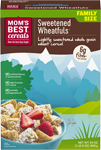 mom's best naturals sweetened wheatfuls cereal box 24 oz