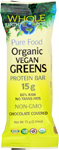 natural factors whole earth and sea pure food organic vegan greens protein bar bar 2.64 oz