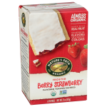 nature's path toaster pastry frosted strawberry box 11 oz