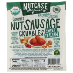 Gourmet Nut Sausage Crumbles Sweet Italian