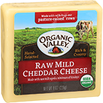 Raw Mild Organic Cheddar Cheese