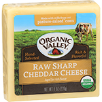 Raw Sharp Cheddar Cheese Organic