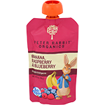 Raspberry, Banana and Blueberry Baby Food