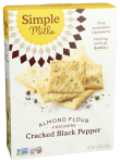 Cracked Black Pepper Almond Flour Crackers