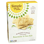 Rosemary & Sea Salt Almond Flour Crackers