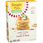 Seed Flour Crackers Garlic & Herb