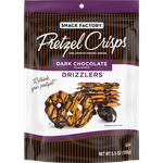Dark Chocolate Drizzled Pretzel Crisps