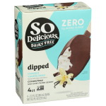 Coconutmilk Frozen Dessert Dipped Vanilla Bean No Sugar Added