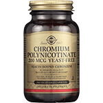 Solgar Chromium Polynicotinate 100 Vcaps 200 mcg