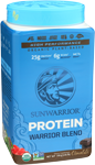 sunwarrior warrior blend high performance organic plant based protein chocolate 16.5 lbs