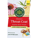 Lozenge Throat Coat Lemon Ginger Echinacea Organic