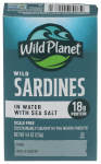 Wild Sardines in Water with Sea Salt
