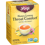 yogi tea honey lemon throat comfort organic 16 bags