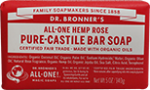 Hemp Rose Pure Castile Bar Soap