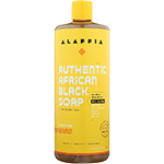 Authentic African Black Soap Unscented 32 Fl. Oz.