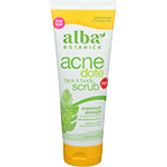 alba botanica face and body scrub acnedote bottle 8 oz