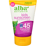 alba botanica kids natural sunblock spf 45 bottle 4 oz