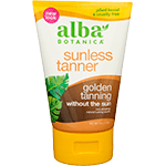 alba botanica golden tan sunless tanning lotion bottle 4 oz